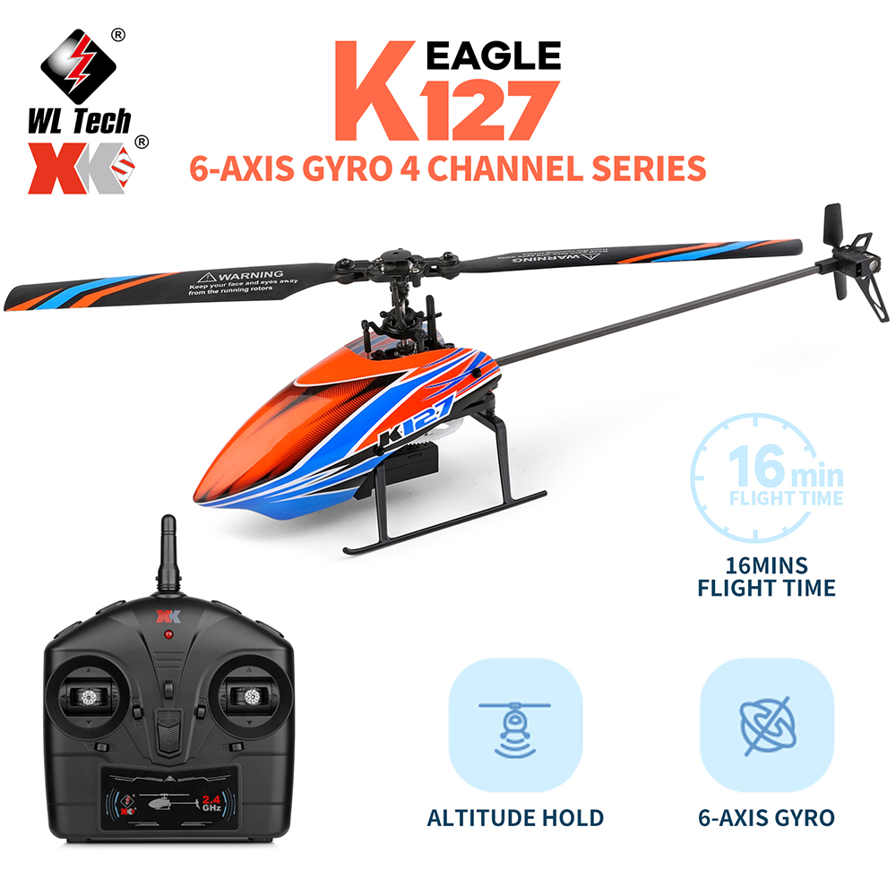 WLtoys XK K127 2.4G 4CH 6-Aixs - Rc Helicopter Large review and price
