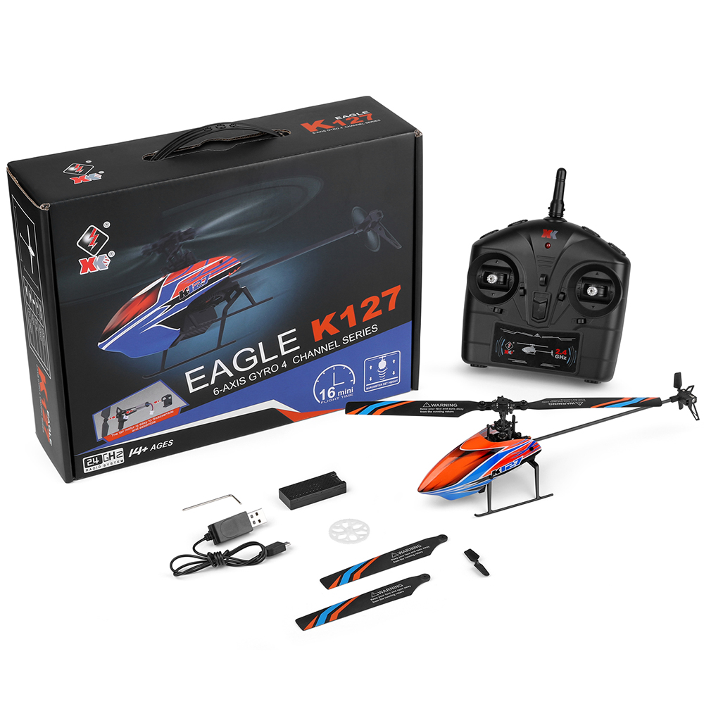 WLtoys XK K127 2.4G 4CH 6-Aixs - Rc Helicopter Large review and price